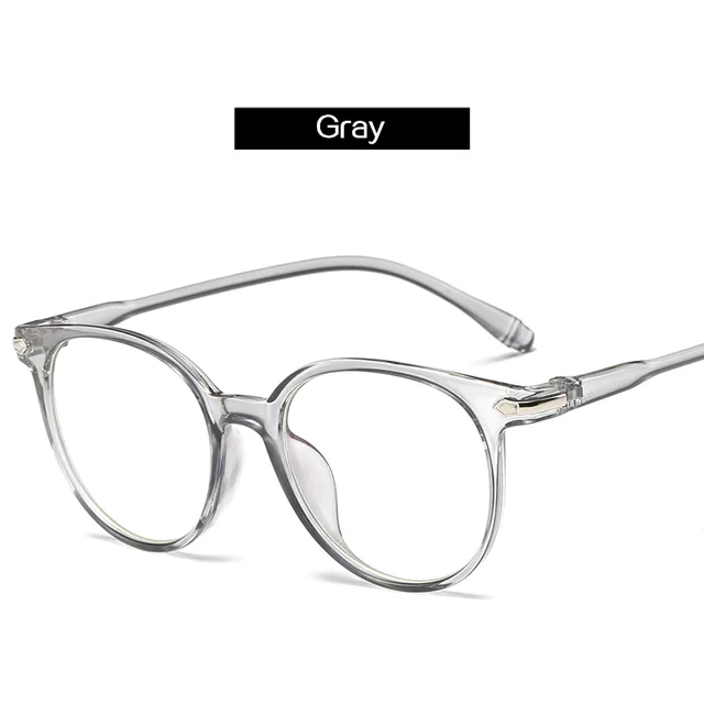 YOOSKE Clear Fake Glasses Men Vintage Round Optical Eye Glasses Frames for Women Transparent