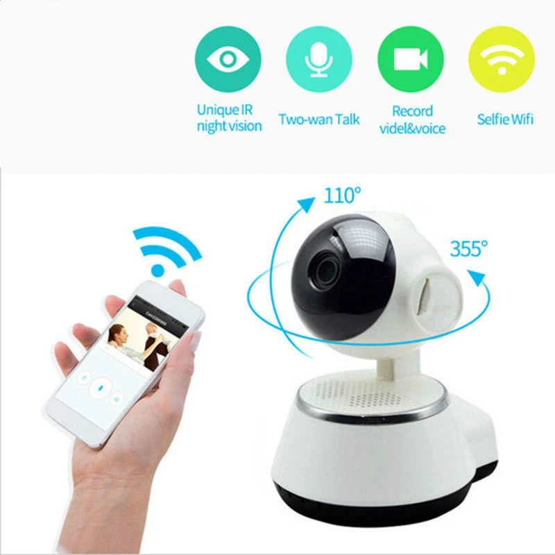 HD 720P V380 IP Camera WiFi smart Home wireless Surveillance Camera Security Camera Micro SD Network