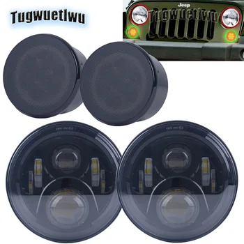 

4x4 levels for lada niva 7inch led lights 7'' LED Headlight Car Led Front Grill Turn Signal Light for Jeep Wrangler JK 2007-2015