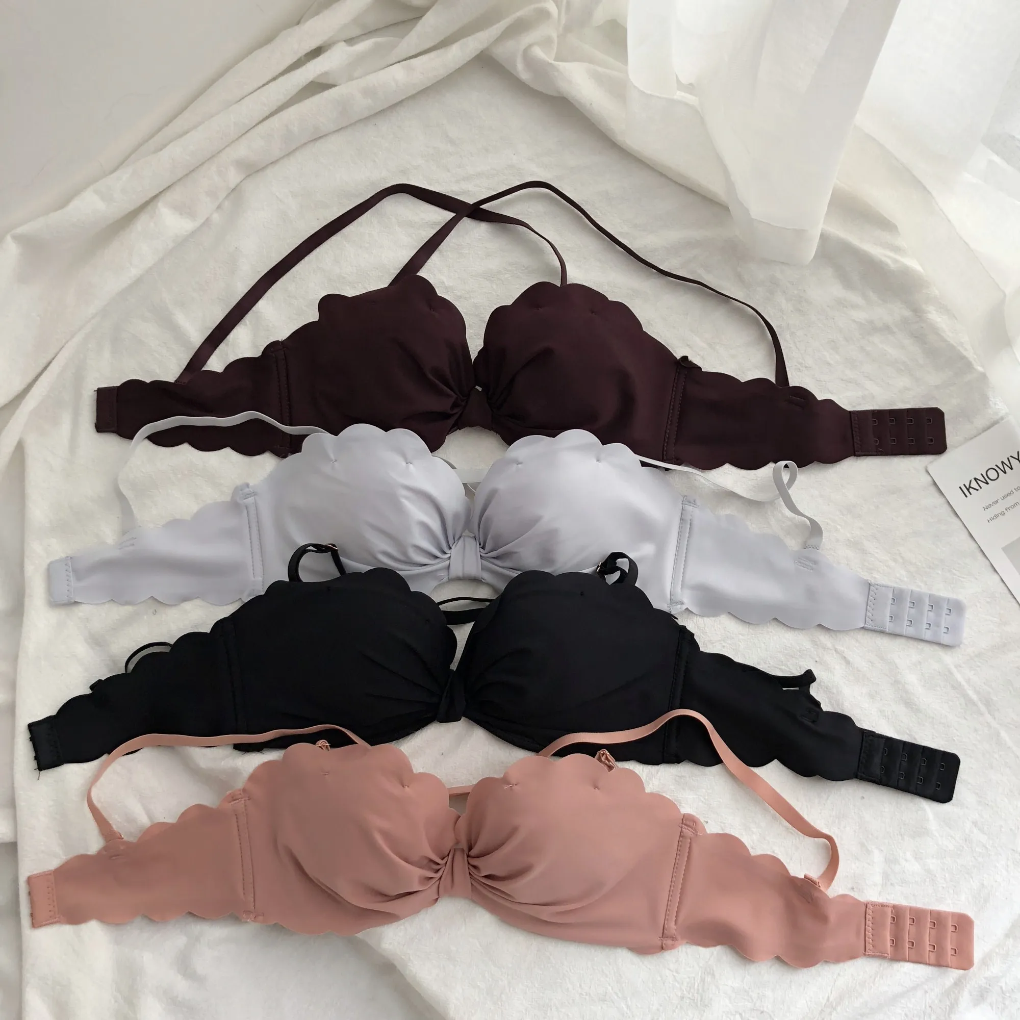 

Spring summer Sexy Lingerie Push Up Bra For Women breathable Seamless small chest student girl Bra party dress wedding bra
