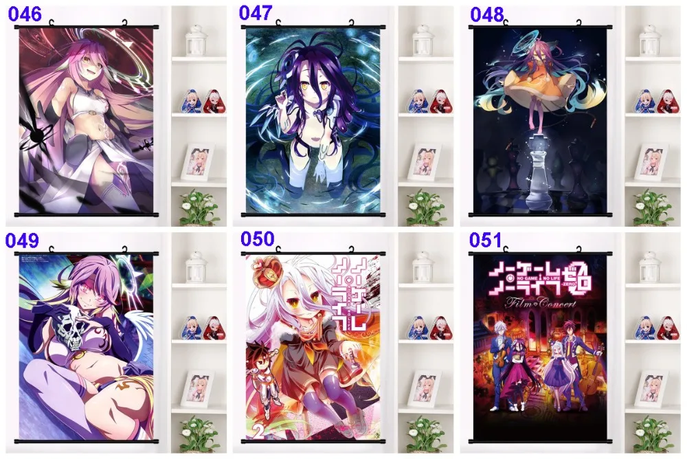 Японское аниме No Game No Life Sora shero Shuvi Dola настенный свиток Фреска плакат Настенные подвесные плакаты коллекция домашнего декора искусство