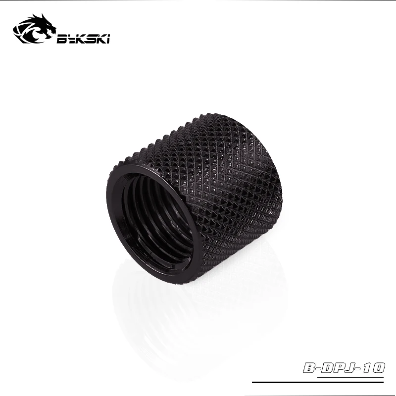 BYKSKI G1/4 ''к G1/4'' удлинитель 15 мм переходник для фитинга водные адаптеры охлаждения Женский и женский двухсторонний резьба B-DPJ-10 - Цвет: black
