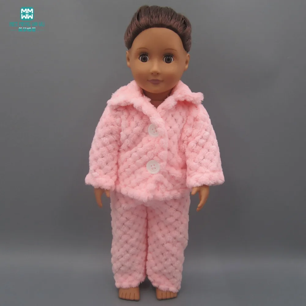 Одежда для кукол 45 см, американская кукла 43 см, аксессуары для новорожденных, модный розовый Повседневный Спортивный костюм