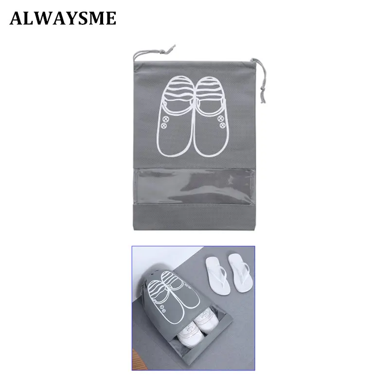 ALWAYSME 32X44 см 28X35,5 см мужская женская обувь противопылевые Чехлы обувь защитный чехол сумка для защиты от пыли синий или серый цвет выбор