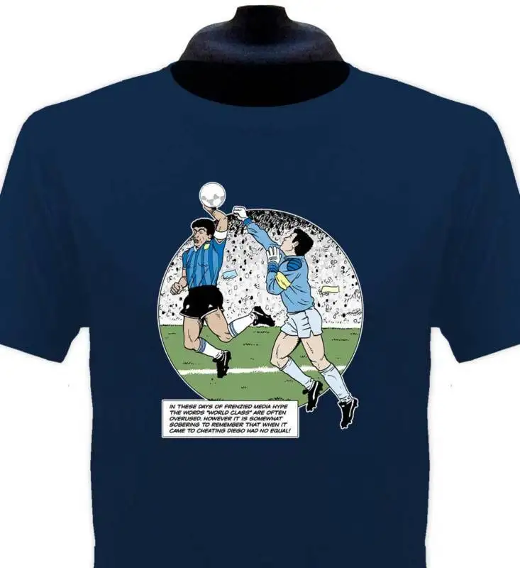 

2019 New Summer Tee Shirt Maradona Handball T-Shirt All Sizes Cool T-shirt