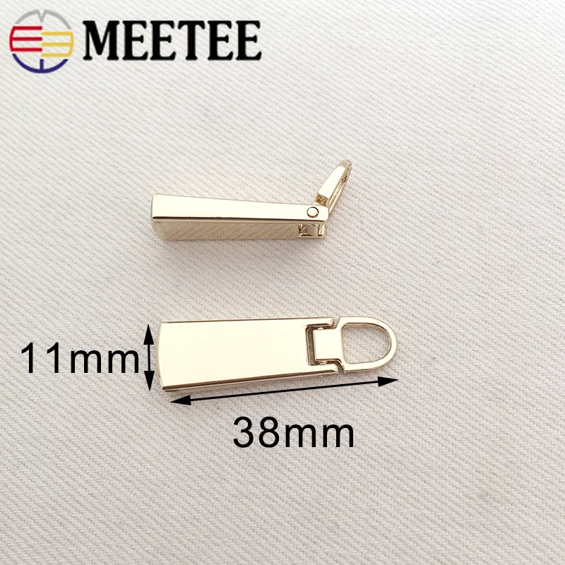 Meetee eco-friendly металлические собачки для молнии для 5# разъемная застежка-молния ползунки для застежки-молнии головка застежка-молния Tab мгновенный набор для ремонта изделий Швейное Ремесло «сделай сам»