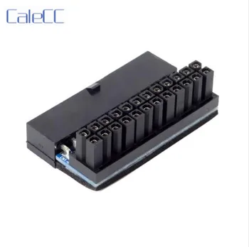 

ATX 24Pin Female to 24pin Male 90 Degree Mainboard Motherboard Power Adapter for Desktops PC Supply