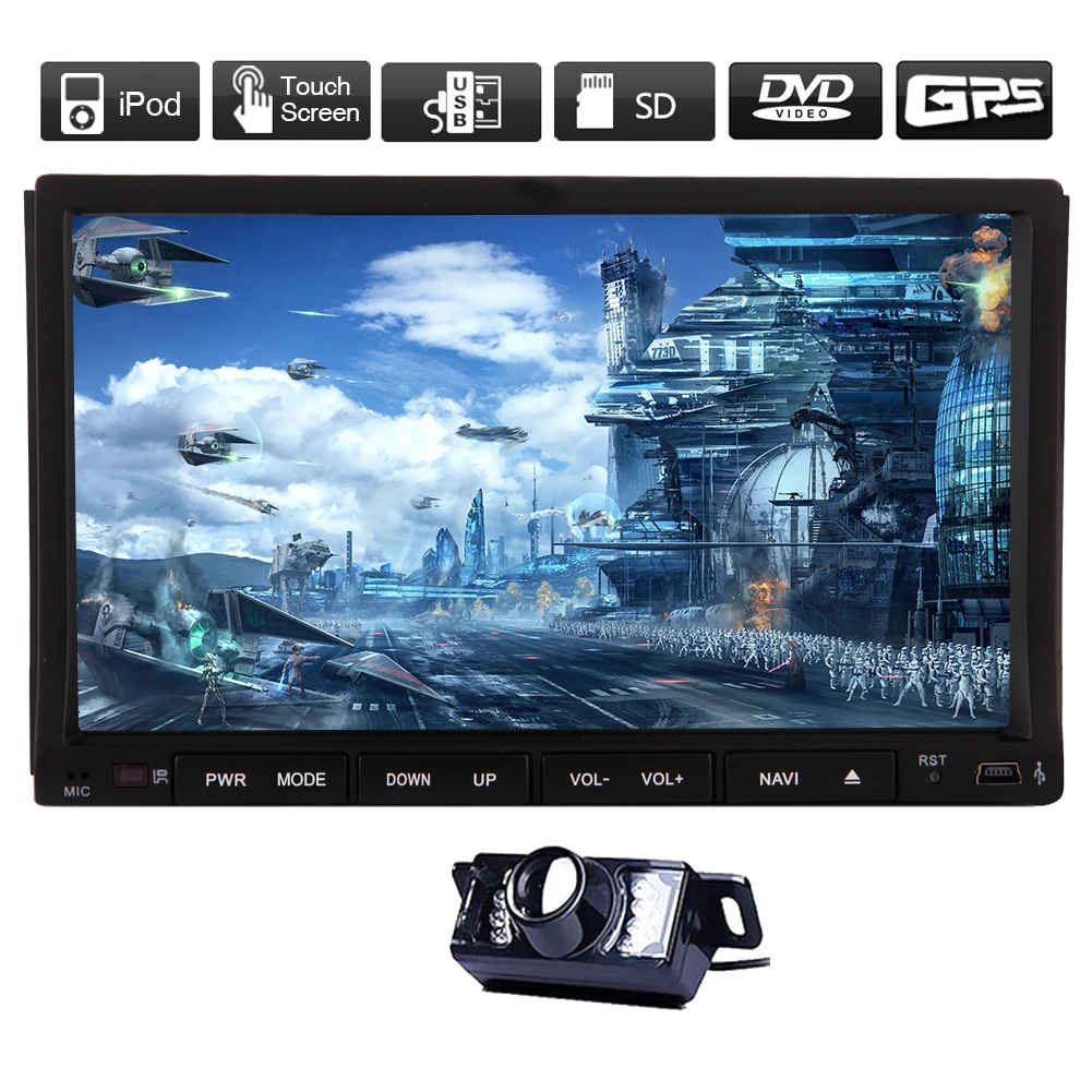 Perfect AMP Bluetooth Music Steering Wheel Radio 2 din Video Car DVD Player GPS Stereo USB Autoradio In Dash System Electronics 10