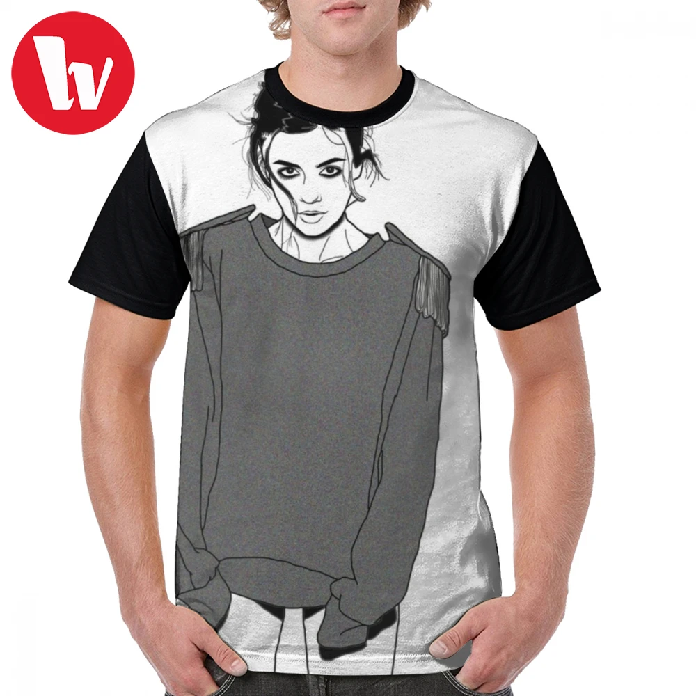 

Marina And The Diamonds T Shirt Marina Lambrini Diamandis T-Shirt 100 Percent Polyester Awesome Graphic Tee Shirt Printed Tshirt