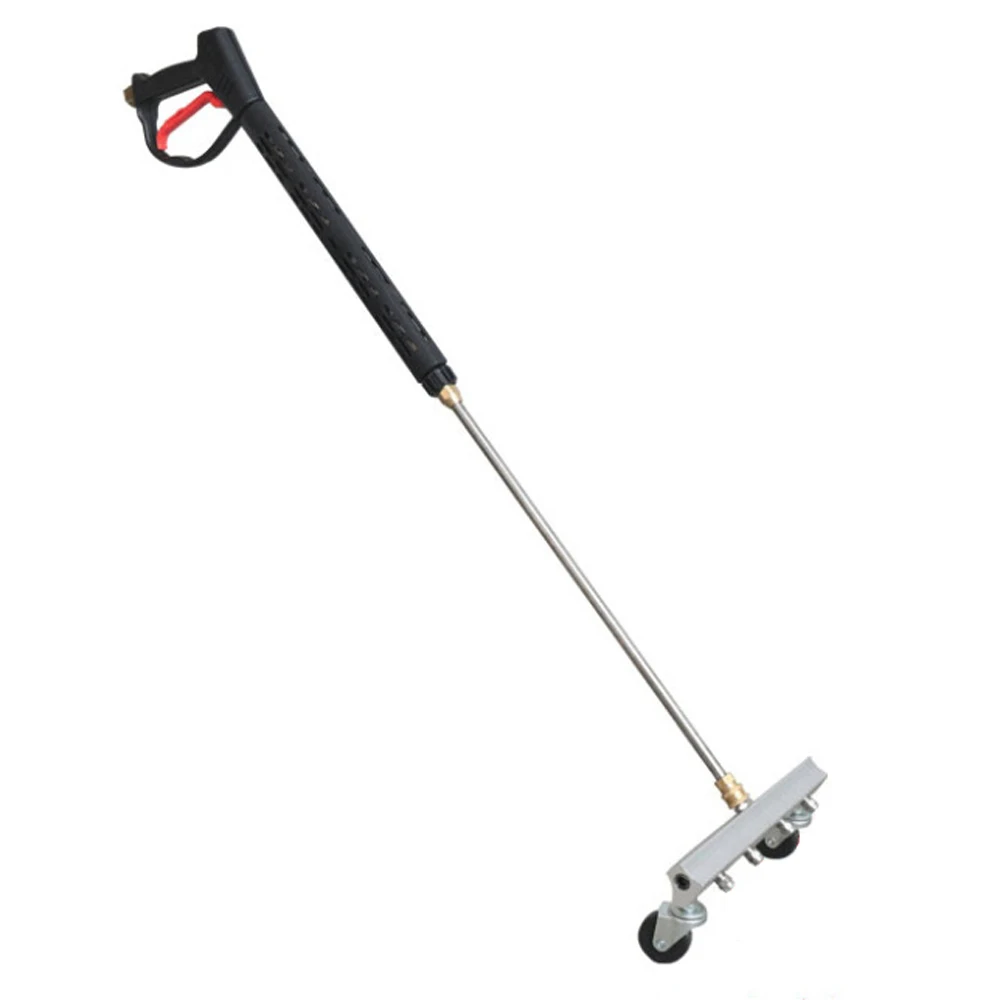 

High Pressure Stainless Steel Car Washing Tool Cleaning Car Chassis Water Spray Ground Washing Brush Clean Tools with 4 Nozzles
