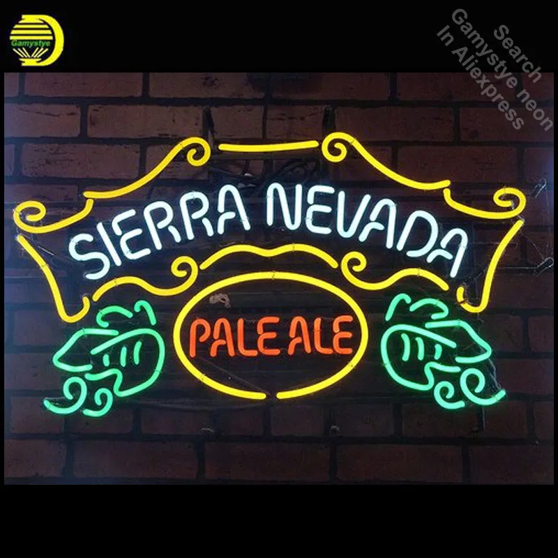 Neon Sign for Sierr Nevad PaleAle Neon Bulb sign handcraft Signboard Real Glass tube Dropshipping personalized neon bar lights Neon Sign for Sierr Nevad PaleAle Neon Bulb sign handcraft Signboard Real Glass tube Dropshipping personalized neon bar lights