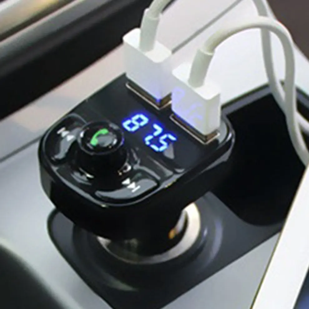 Профессиональное зарядное устройство для автомобиля с Mp3 плеер 12/24v Изысканная плеер