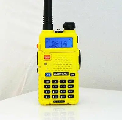 BaoFeng UV-5R Yellow 136-174/400-480MHz Dual-Band DTMF CTCSS FM ham 2 way radio | Мобильные телефоны и аксессуары