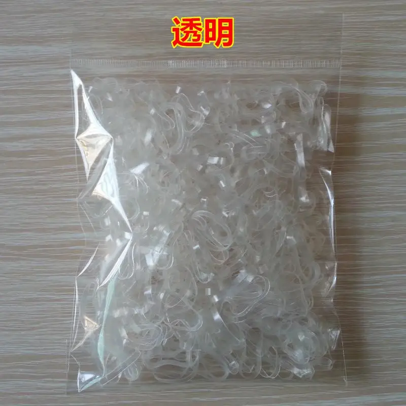 400PCS/Bag Transparent Traceless Hair Rubber Cord Women Girls Elastic Hair Band Braids Headwear Tie Rope Hair Accessories 400PCS/Bag Transparent Traceless Hair Rubber Cord Women Girls Elastic Hair Band Braids Headwear Tie Rope Hair Accessories
