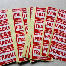 2000 шт/партия 76x51mmHANDLE с заботой, хрупкие спасибо, " x 2", самоклеющиеся этикетки/наклейки для доставки, пункт № SS25