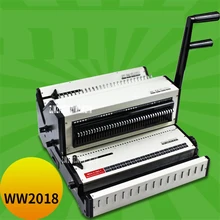 WW2018 Iron Ring (3: 1) & Iron Ring (2: 1) Large Floor Multi-Function Binding Machine 2 In One Office Desktop Binding Machine