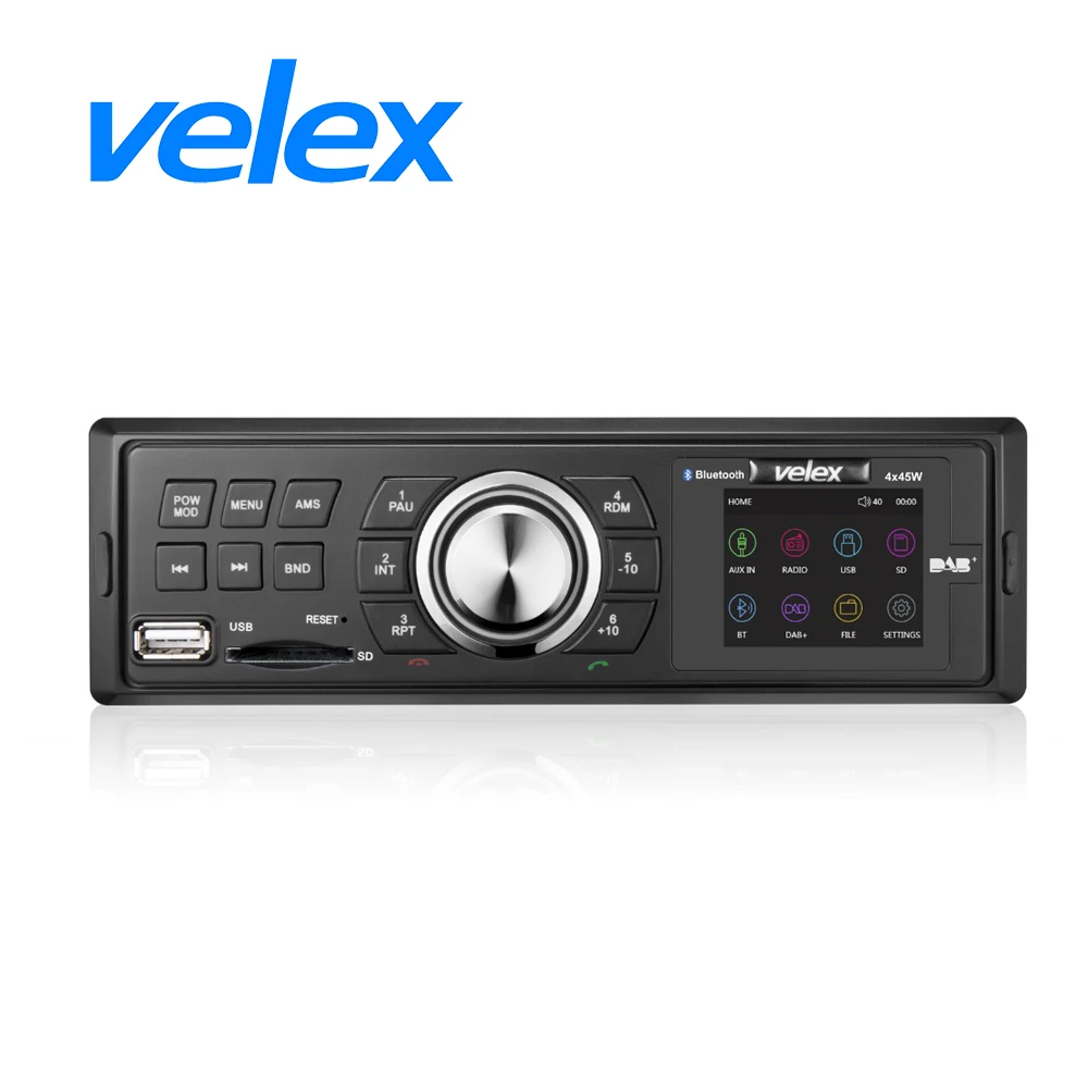 Автомобильный приемник DAB + потоковая передача аудио по Bluetooth выходная мощность