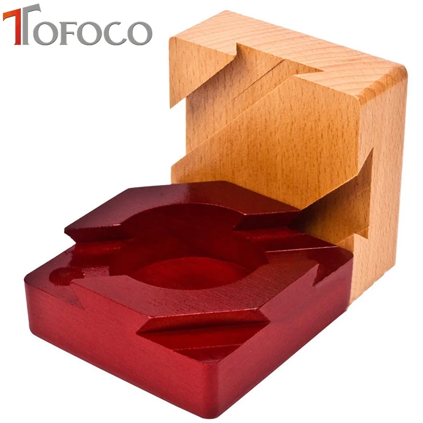 

TOFOCO Ancient Chinese Puzzle Box Mind Wooden Magic Secret Box Adults Gifts Educational Toys Assemble Lock