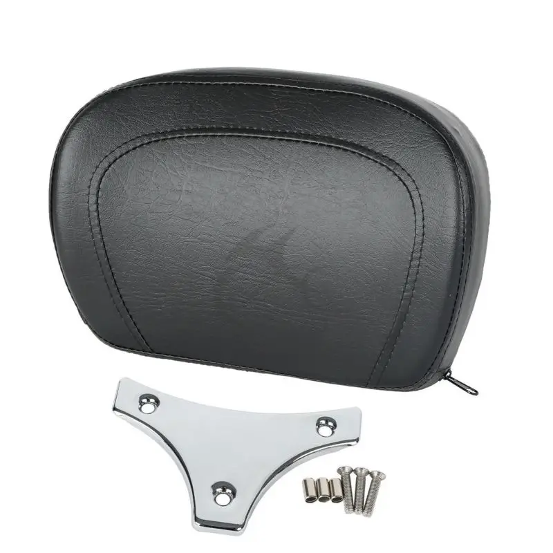Sissy Bar Backrest Pad W/Bracket For Harley Touring Road King Electra