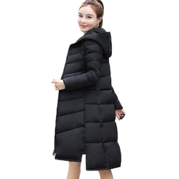 

Parka Women 2018 Winter Jackets Coats Women Long Warm Thick Cotton Padded Jacket Hooded Outerwear Female Coats Plus size 3XL 883