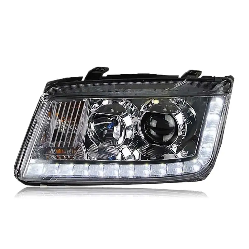 

Free Shipping For Volkswagen Bora LED head Lamp 2001 to 2006 year with BI Xenon Projector Lens headlight