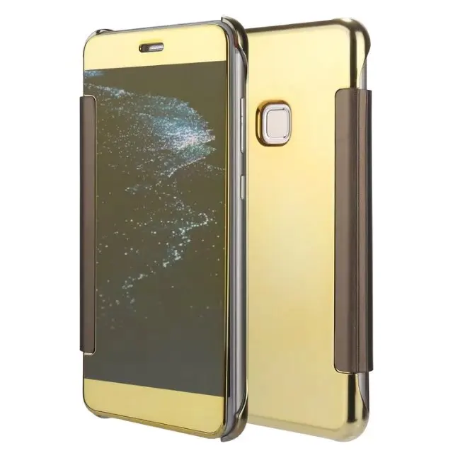 Для huawei p10 lite роскошные покрытие зеркало clear view тонкий флип hard case cover | Мобильные