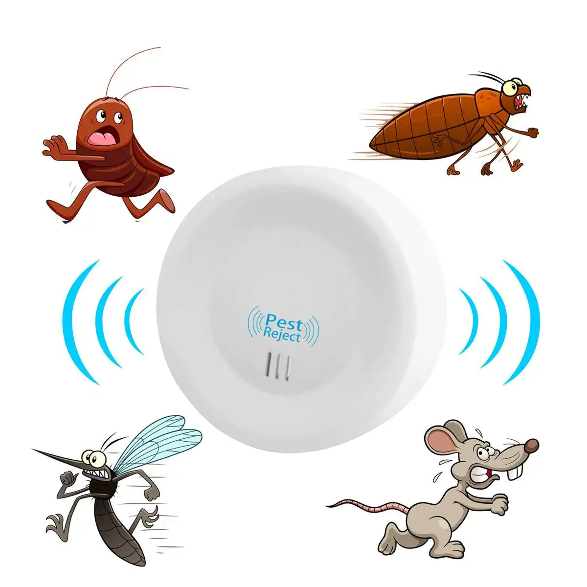 

Household Pest Control Ultrasonic Pest Repeller Electronic Insect Repellent Killer Anti Pest Mosquito Insect Repelent Rejector