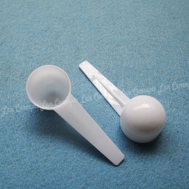 5g / 9ML Plastic Measuring Scoop 5 gram Food Grade PP Flat Spoon for  medical milk powder liquid - white 1000pcs/lot wholesale