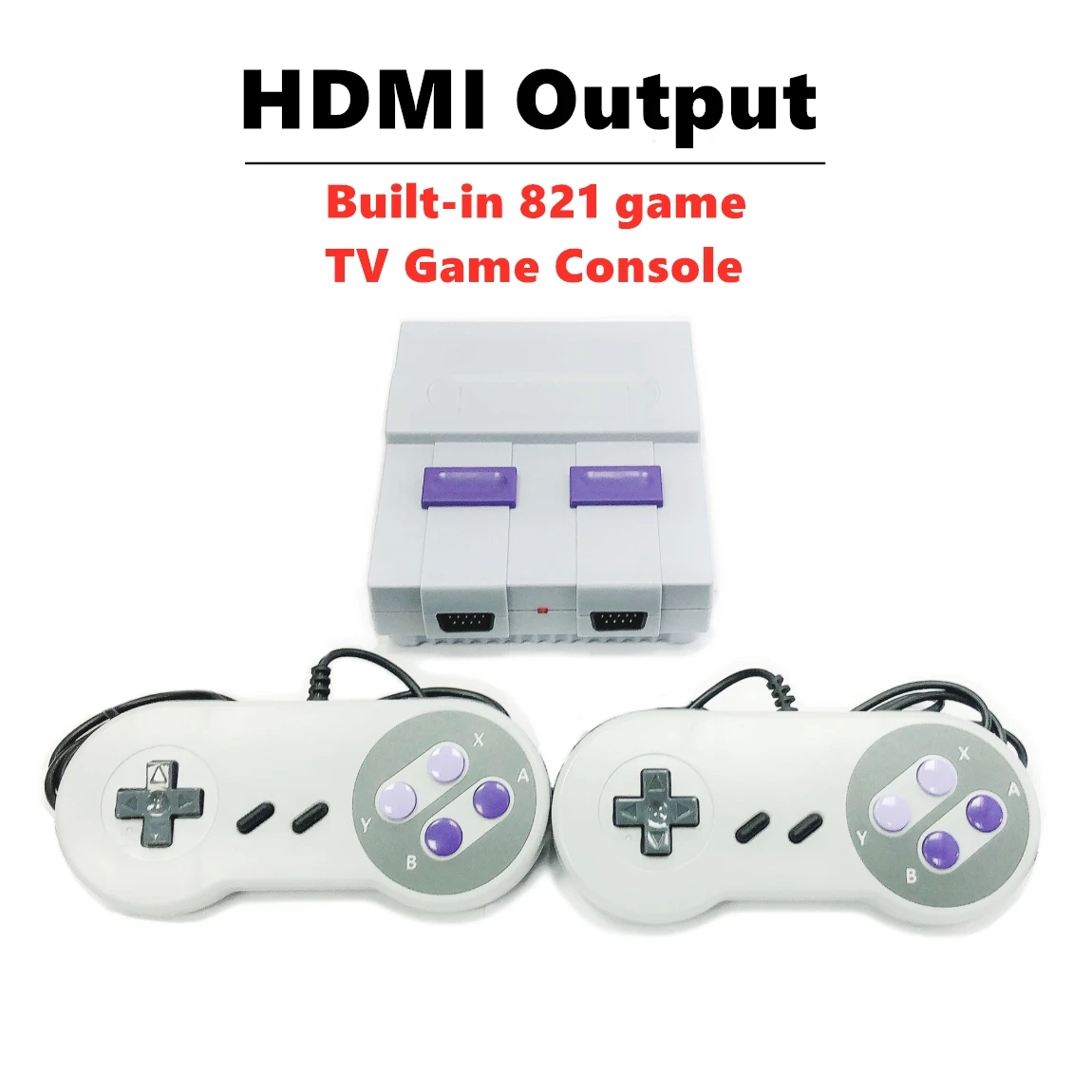 HD мини ТВ игровая консоль встроенный 821 игр 8 бит Ретро видео игра с двумя плеерами игровой автомат HDMI классический Plug and play