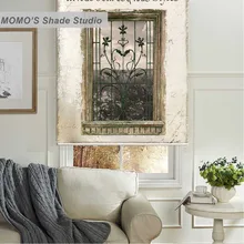 Момо рулонные шторы плотные Дизайн жалюзи живопись Шторы штор Термальность Ткань изготовление размеров под заказ, PRB set76-79