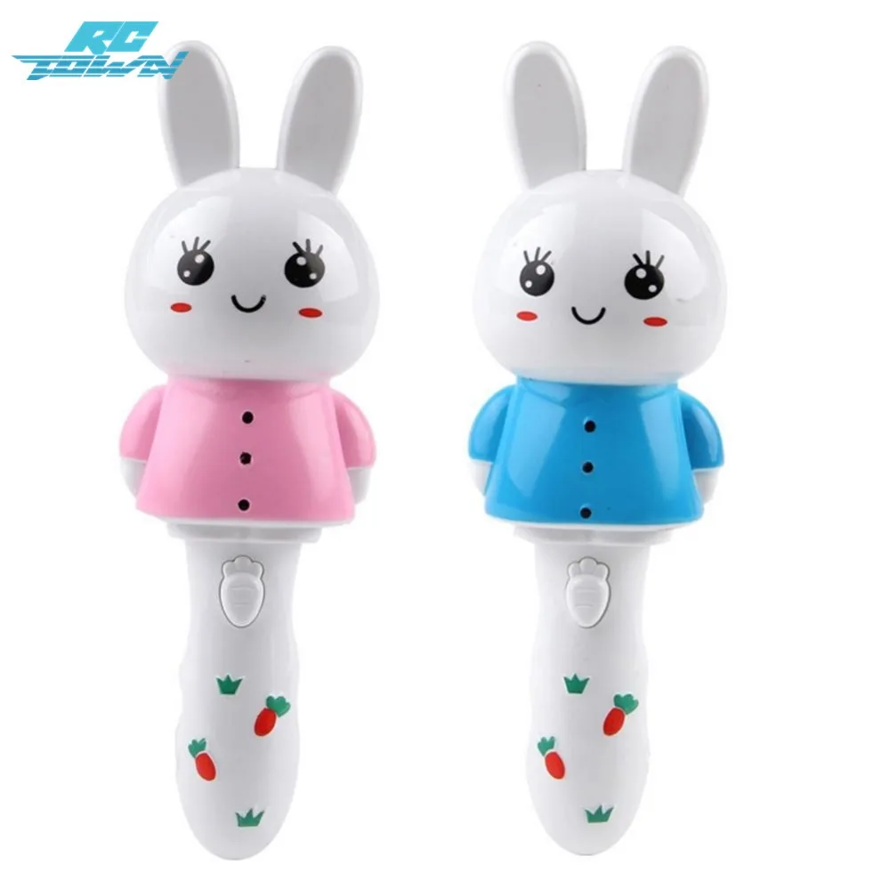 Ручной Игрушечный Кролик RCtown с мигающим и музыкальным светом обучающая