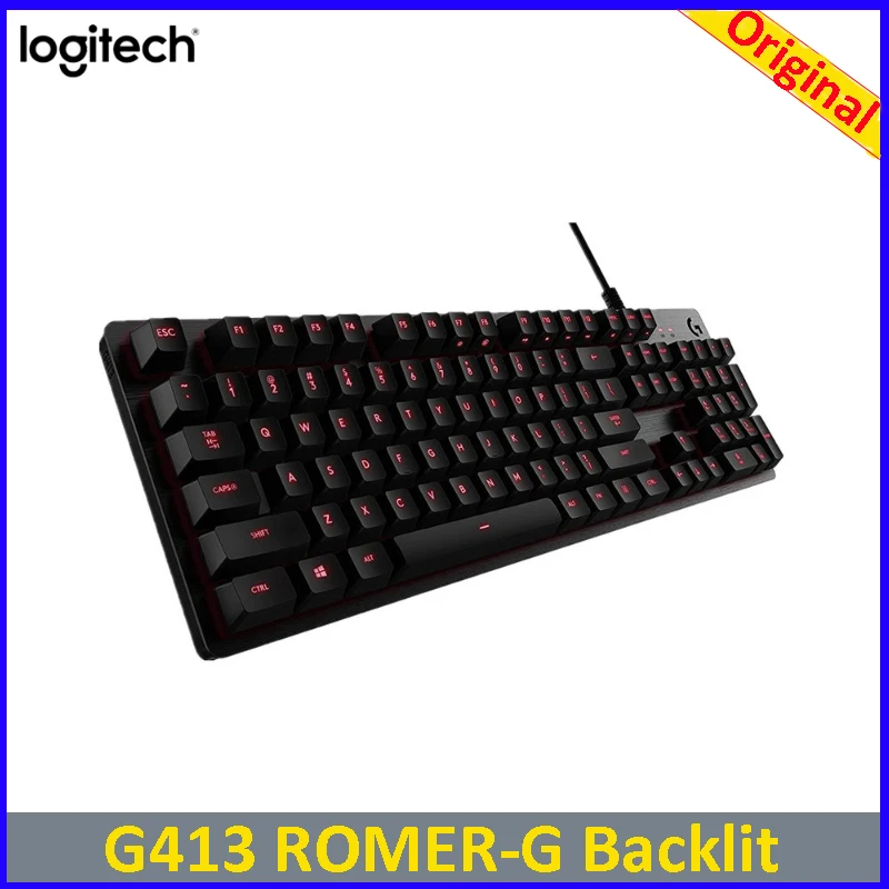 Logitech G413 USB переключатель передачи LED 104 клавиша высокоточная подсветка