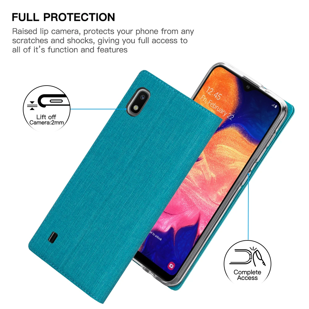 Для samsung Galaxy A10 кожаный флип чехол с держателем для карт задняя крышка-чехол для телефона для samsung Galaxy A10