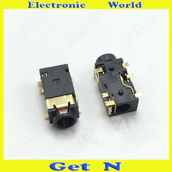 

30pcs-2000pcs PJ-342 Headphone Socket 3.5MM Auido Video Connector 6SMD Pins for Tablet Phone Digital Product PJ342