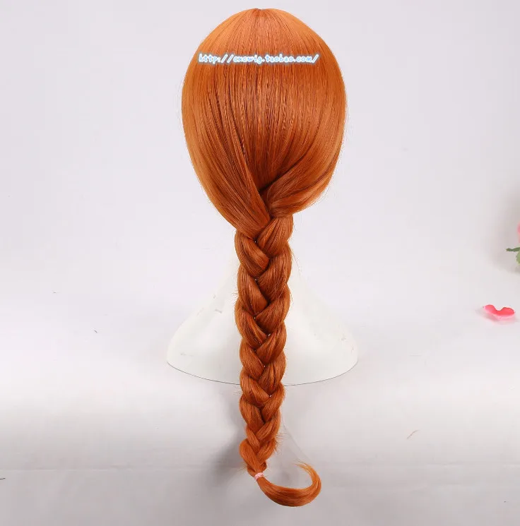 Фильм балерина felicie Миллинер Orange длинная коса парик Косплэй парик роль играют felicie Orange коса волос костюмы с волосами крышки