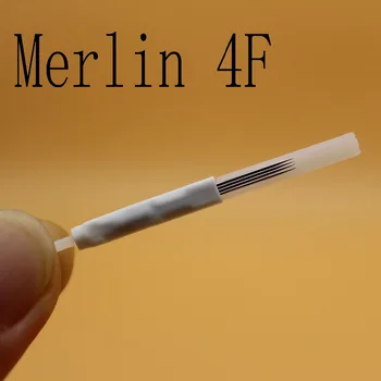 

100Pcs 4 Flat Merlin Tattoo Needle Permanent Makeup Needles For Merlin Tattoo Machine Eyebrow Lip