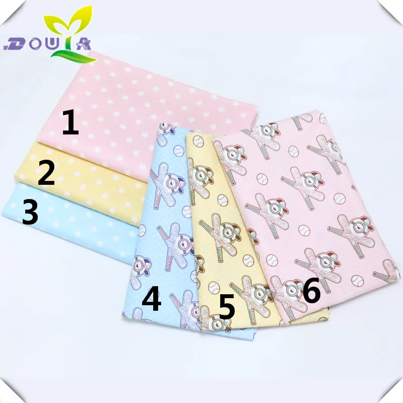 Children S Cloth Cartoon Baby Baseball Printed Whole Cotton Cloth Cartoon Baby Baseball Printed