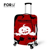 FORUDESIGNS Хэллоуин принт Чехол для багажа защитный чехол для 18-28 дюймов Чехол для тележки пылезащитный чехол Толстый эластичный