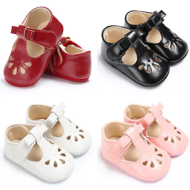 Baby Shoes Soft Bottom Anti-skid PU Leather Shoe For Infant Toddler Girls First Walkers 0-18M |