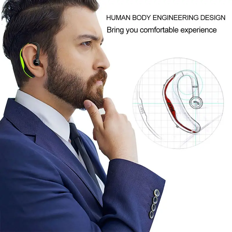 Наушники спортивные bluetooth гарнитуры беспроводные наушники для мобильного телефона Спорт Бег IXP 7 Водонепроницаемый ушной крючок наушники earho