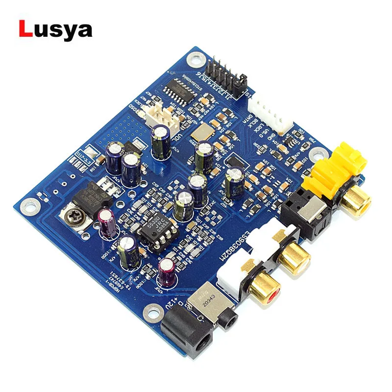 

ES9038 Q2M I2S DSD Optical Coaxial Input Decoder DAC amplificador Output HiFi Audio amplifier Board T0366