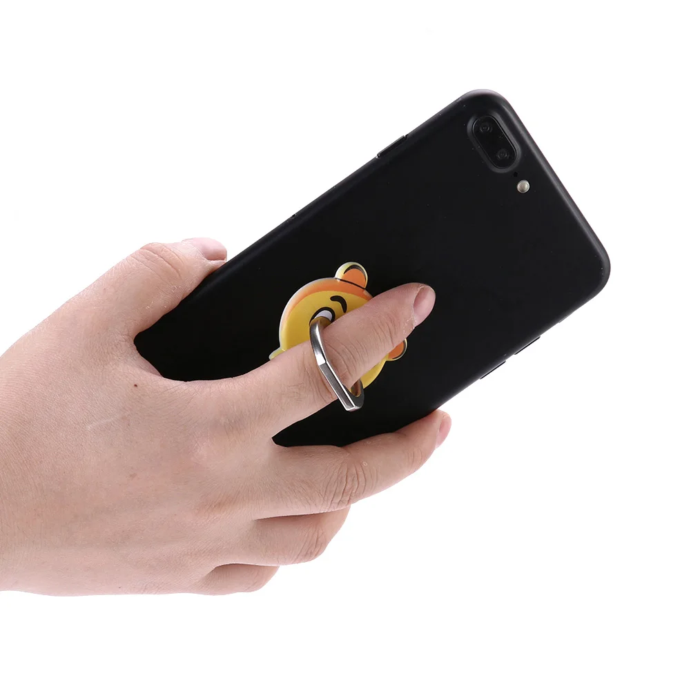 ALLOYSEED Cartoon Metal 360 Degree Finger Ring Buckle Bracket Mobile Phone Holder Stand Desk Phone Tablet For iPhone Samsung