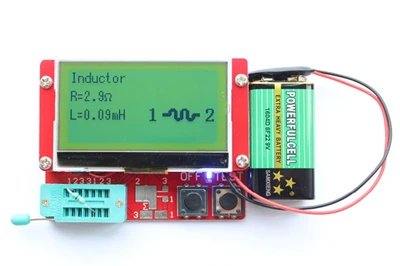 ESR-T4 Mega328 цифровой Транзистор тестер Диод Триод Емкость ESR метр MOS/PNP/NPN LCR тестер метр 12864 ЖК-экран - Цвет: Tester