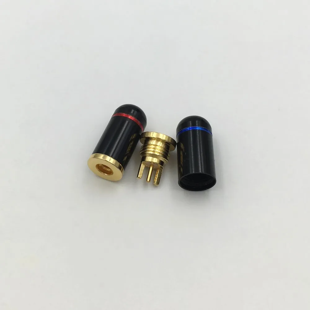 5 пар наушников MMCX DIY женский Булавки разъем для Shure ed5 SE535 прямые Форма DIY позолоченный штекер