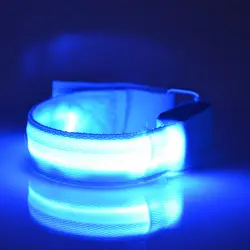 2016 Горячая Распродажа светодиодной вспышкой Светоотражающие на кнопки Обёрточная бумага повязки ремня безопасности повязку свет до