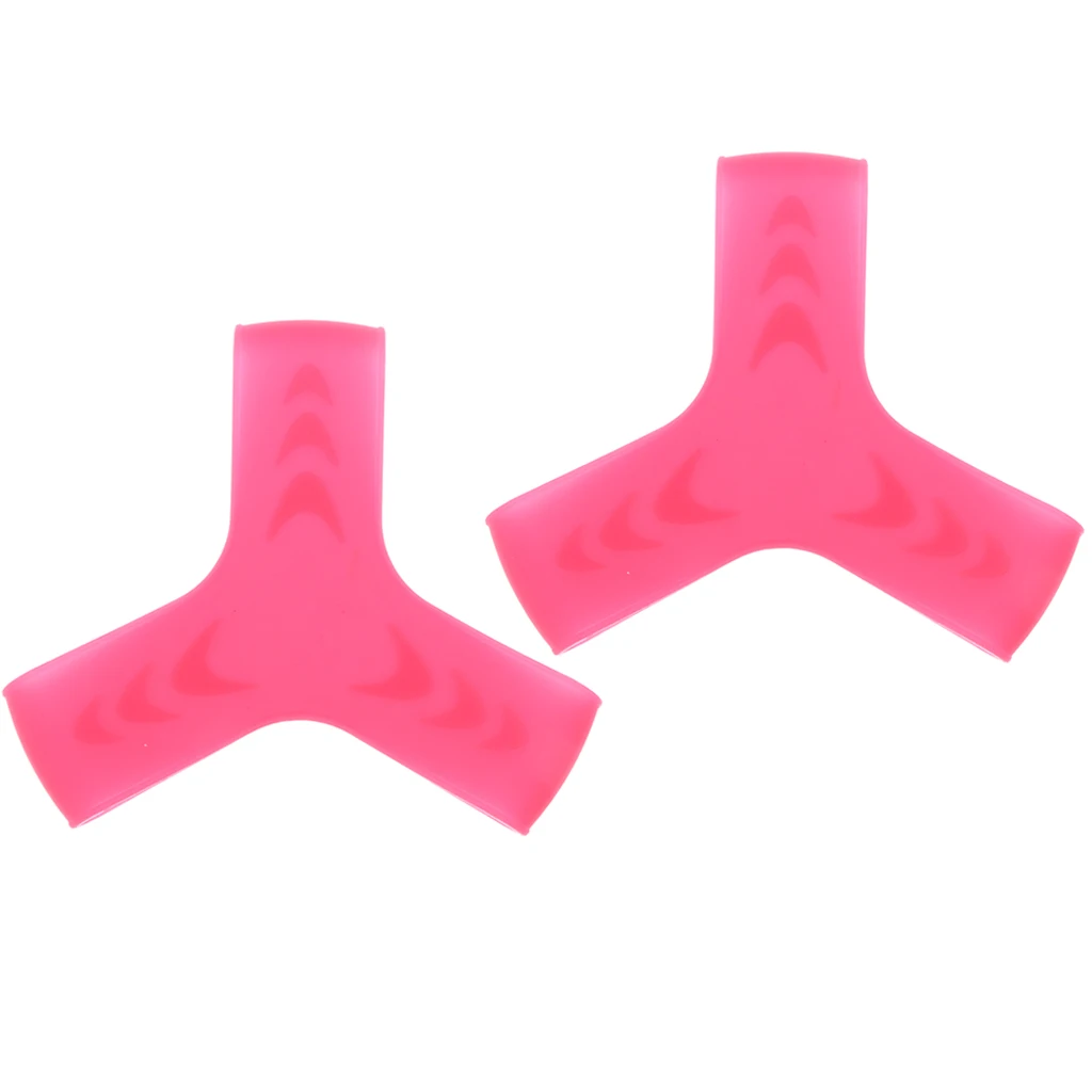 2 Pieces High Elastic Silicone Snorkeling Swimming Scuba Diving Fin Keepers Grippers Fixing Straps S/M/L Blue/Yellow/Pink 