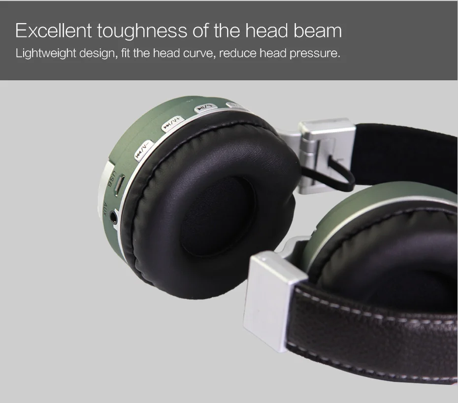 Громкая связь стерео большой головной шлем Аудио Bluetooth гарнитура большие беспроводные наушники для компьютера ПК