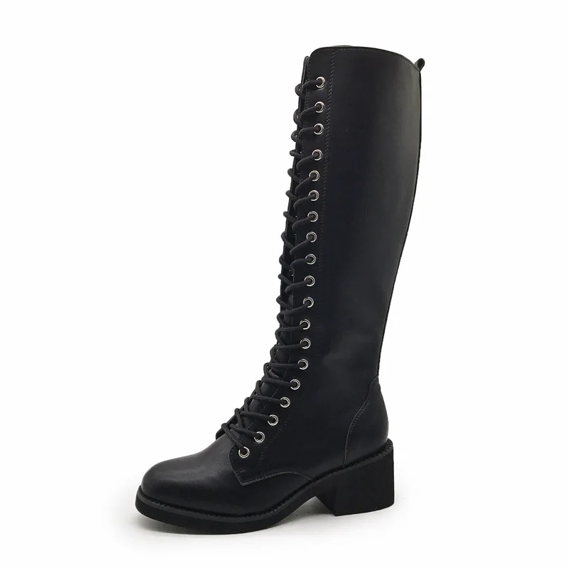 women's lace up combat boot
