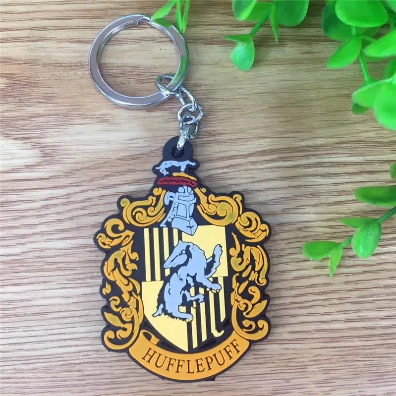 Горячий hp глиняный брелок хогварт Гриффиндор Hufflepufff Ravenclaww Slytherinn символ брелок ПВХ игрушка-брелок подарки для фанатов подарки - Цвет: 3