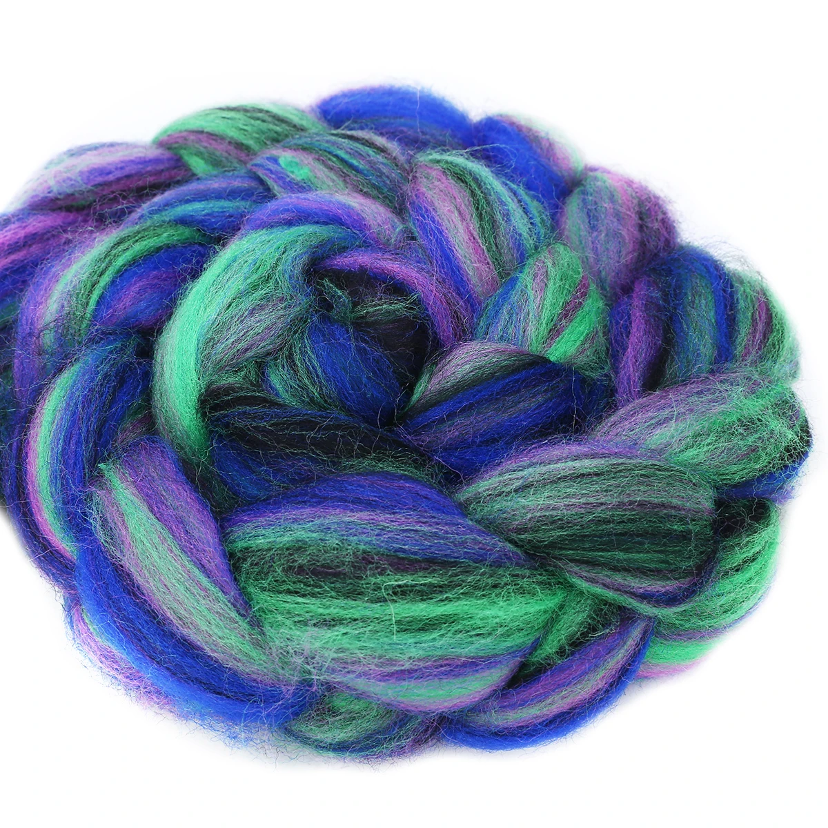 Mixed Colors Soft Wool Roving Bulky Thick Yarn Spinning Hand Knitting Thread Crochet Yarn for Hat Scarf Knitting 114g